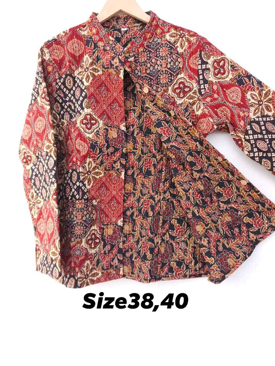 Short Handblock Printed Jackets with sleeves