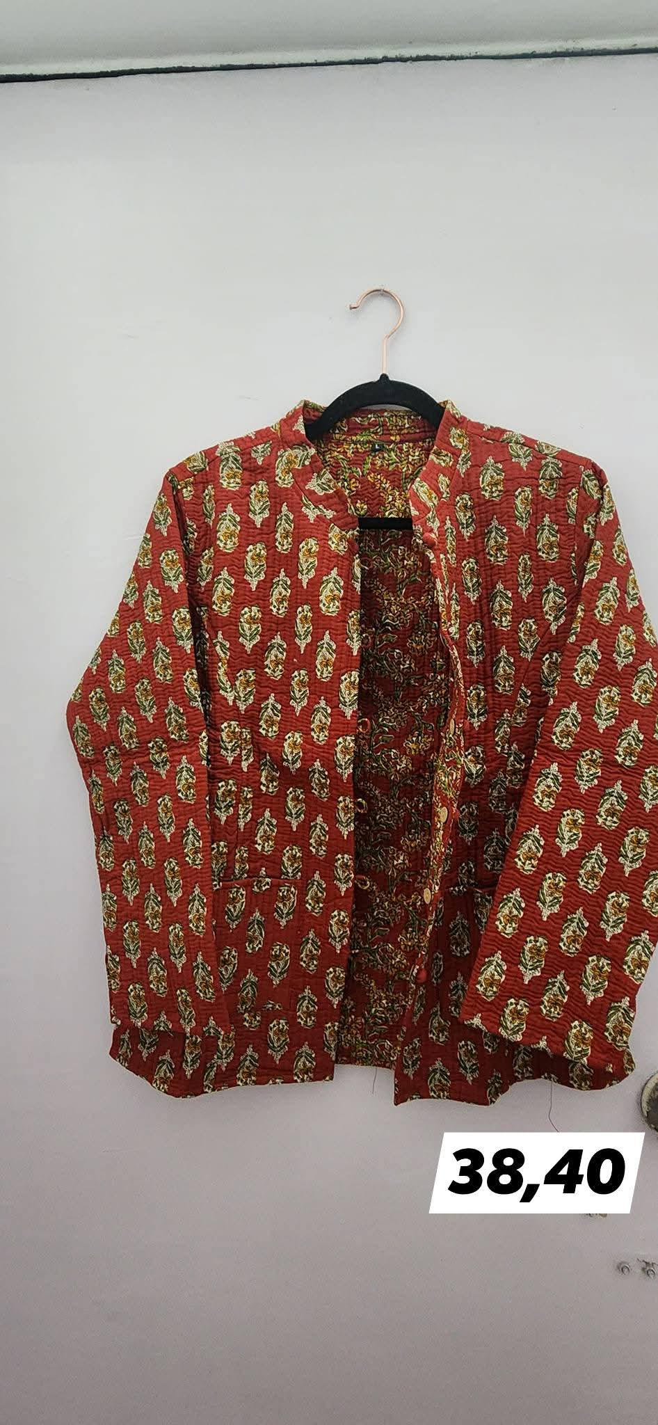 Short Handblock Printed Jackets with sleeves